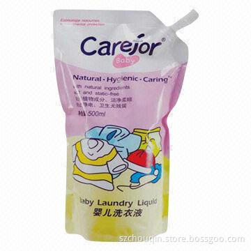 Washing Liquid Packing Pouch, Self Standing with Screwed Cap